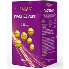 Moore For Me Magnezyum Içeren Takviye Edici Gıda 60 Kapsül