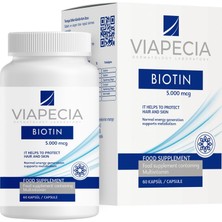 Viapecia Biotin 5000 Mcg 60 Adet