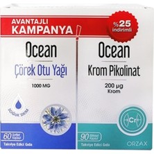 Ocean Ocean Çörek Otu Yağı Ve Ocean Krom Pikolinat Fırsat