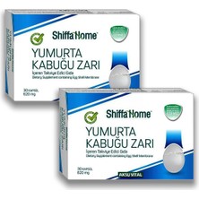 Shiffa Home 2 Adet Aksuvital Yumurta Kabuğu Zarı 620mg 30 Kapsül