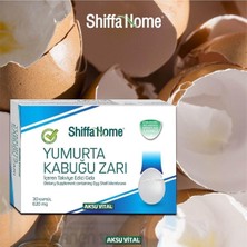 Shiffa Home 2 Adet Aksuvital Yumurta Kabuğu Zarı 620mg 30 Kapsül