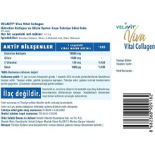 Velavit Viva Vital Collagen 30 Toz Saşe 10.000 Mg, Ekstra Glisinli Kollajen