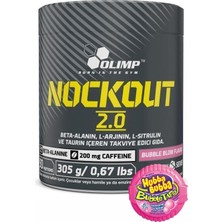 Olimp Nockout 2.0 Sakız Aromalı 305 Gr Arjinin Taurin Kafein Beta Alanin Karabiber Ekstresi