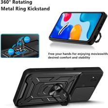 MTK Moveteck Xiaomi Redmi Poco C40 Uyumlu Kılıf Kamera Korumalı Sürgülü Armor Military Tank Zırh Kapak