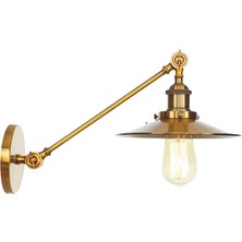 Rsylight Retro Eskitme Kaplama Mafsallı Dekoratif Duvar Aplik