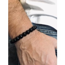 Padore Accessory Erkek - Parlak Siyah Onix Doğal Taş Padore Bileklik