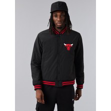 New Era Siyah Erkek Mont 60284773TEAM Logo Bomber Jacket Chı