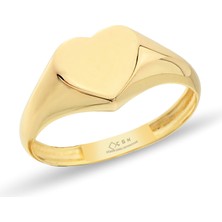 ÇGK KUYUMCULUK Çıtır Kalbim Altın Yüzük CGKYZK0059