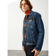 Denim Trip ANDY Trucker Regular Fit Koyu İndigo Erkek Jean Ceket