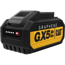 Cat Gxb5 18VOLT/5.0AH Graphene Li-Polimer One For All Profesyonel Yedek Akü