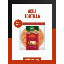 Aly Acılı Tortilla Lavaş 25 cm 6'lı Paket 420g