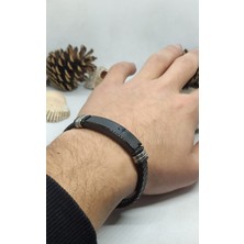 Giftoloji Kişiye Özel Erkek Deri Bileklik