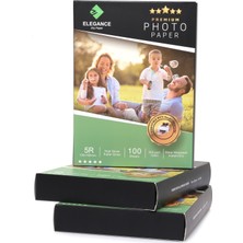 Elegance 5r 13X18 cm Parlak / Gloss 260GSM 300ADET Fotoğraf Kağıdı 3lü