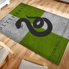 Nesa Decor Harry Potter Halı Slytherin Genç Odası Halısı Dijital Baskı Makinede Yıkanabilir Filim Odası Halısı