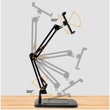 Mi7a Masa Üstü Tablet Telefon Tutucu Stand Metal Gövde Vocal Stents