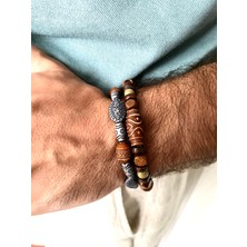 Padore Accessory Erkek - Elegant > %100 Massive Ahşap 2'li Çok Şık Padore Bileklik | Handmade