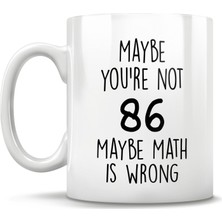 Bexdore Komik 86 Yaş Doğum Günü Hediye Kupa - Kişiye Özel Bardak