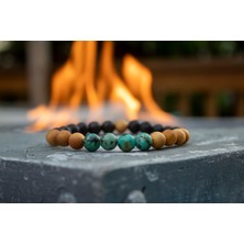 Padore Accessory Unisex - Lav - Jade ve Ahşap ile Hazırlanmış Çok Şık Padore Bileklik | Güç Bileklikiği