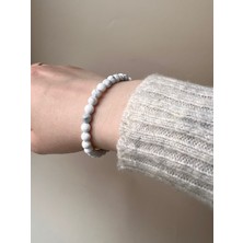 Padore Accessory Unisex - Şık Tasarım Beyaz Jade Doğal Taş Padore Bileklik | Handmade