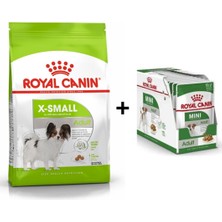 Royal Canin Adult x Small Köpek Maması 1,5 kg + 12 Adet Yaş Mama