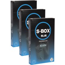 S-Box Klasik Prezervatif 3'Lü Ekonomik Paket