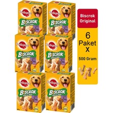 Pedigree Biscrok 500 gr Köpek Ödül Bisküvi 6 Paket Pedigree Biscrok 500 gr 6