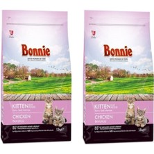 Bonnie Tavuklu Yavru Kedi Maması 1,5 kg x 2 Adet