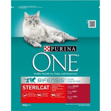 Purina One Kuru Kedi Maması Steril Sığır Etli 800 gr