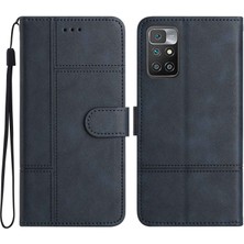 Lr Joyful Xiaomi Redmi İçin 10 2022 4G Cowhide Doku Iş Stili Pu Deri Flip Kapak Cüzdan Stand Anti-Çizelge Telefon Kılıfı (Yurt Dışından)