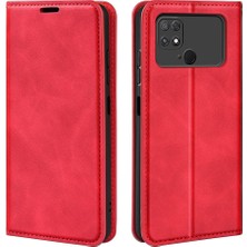 Lr Joyful Xiaomi İçin Poco C40 4G Manyetik Otomatik Ahm-Drop Anti-Dropouch Cilt Touch Hissed Pu Deri Folio Telefon Cüzdan Stand Kılıfı (Yurt Dışından)