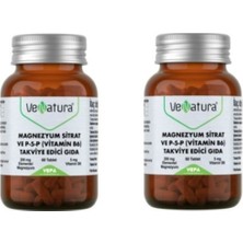 Venatura Magnezyum Sitrat Ve P-5-P (Vitamin B6) 60 Tab. X 2 Adet