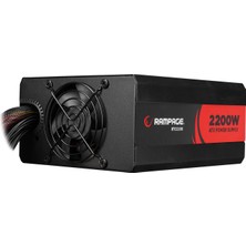 Rampage BTC2200 Real 2200W 16* Pcıe VGA Soket 14CM+8CM 2* Fanlı Bitcoin Power Supply