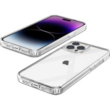 Mi7a iPhone 14 Pro Uyumlu Silikon Şeffaf Air Hybrid Kılıf Crystal