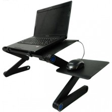 Portatif Katlanabilir Laptop Yatak Sehpası Laptop Bilgisayar Sehpası Notebook Sehpası Ders Çalışma Masası Standı Mouse Padli