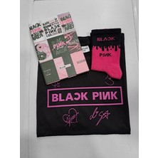 GC GÖKHAN CLUB Blackpink Defter T Shirt Çorap