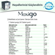 Acvison Maxigo Erkeklere Özel L-Karnitin L-Arjinin Koenzim Q10 Kore Ginsengi Içeren Multivitamin 30