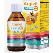 Argivit Immun C Vitamini, Kara Mürver Ekstresi, Çinko, Kuarsetin, ve Laktoferrin İçeren Takviye Edici Gıda