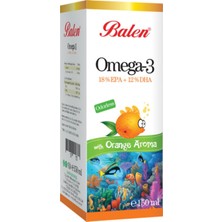 Balen Portakal Aromalı Omega 3 Balık Yağı 150 Ml