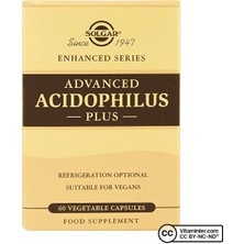 Solgar Advanced Acidophilus Plus 60 Kapsül