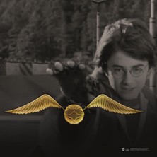 Sihir Dükkanı Snitch Pin 3×4 cm Lisanslı Metal Erkekler İçin Özel Tasarım Aksesuar