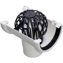 Gemaş Bombeli Abs Plastik Taşma Gider Süzgeci 110 mm