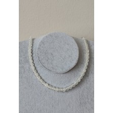 Bade Accessories 6 mm Selenit Doğal Taş Kolye