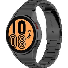 MobaxAksesuar Samsung Galaxy Watch 4 5 6 7 FE 40 40 44 Classic 42 43 46 47 mm Kordon 1-1 Uyumlu Klipsli Metal Kordon 04