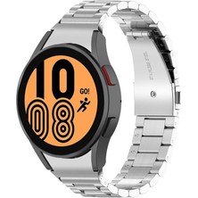 MobaxAksesuar Samsung Galaxy Watch 4 5 6 7 FE 40 40 44 Classic 42 43 46 47 mm Kordon 1-1 Uyumlu Klipsli Metal Kordon 04