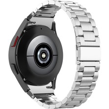 MobaxAksesuar Samsung Galaxy Watch 4 5 6 7 FE 40 40 44 Classic 42 43 46 47 mm Kordon 1-1 Uyumlu Klipsli Metal Kordon 04