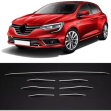 Ebal Oto Renault Megane 4 Krom Ön Tampon Alt Çıta 7 Prç. P.çelik 2015-2020