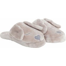 Karaca Home Young Gray Rabbit Terlik 34-35