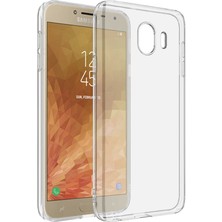 Caseworld Samsung Galaxy J4 Kapak Şeffaf Süper Silikon Kılıf