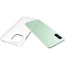 Caseworld Xiaomi Redmi A1 Kapak Şeffaf Süper Silikon Kılıf