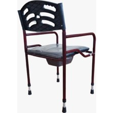 Tekerlekli İskemle Turquaz Klozetli Sandalye Est Deri Döşemeli